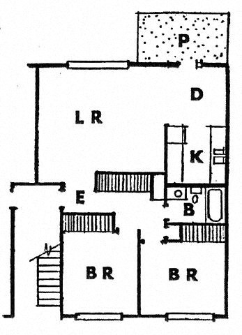 a floor plan of a house